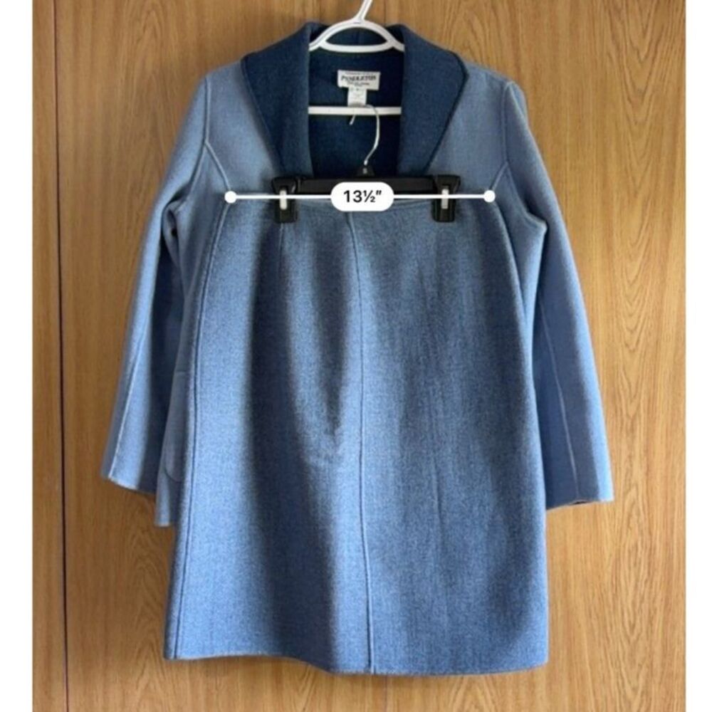 Vtg Pendleton Reversible Wool Skirt Suit Blue Merino NWT - Picture 11 of 15